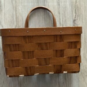 Vintage Signed Hanging Wall Mail Basket